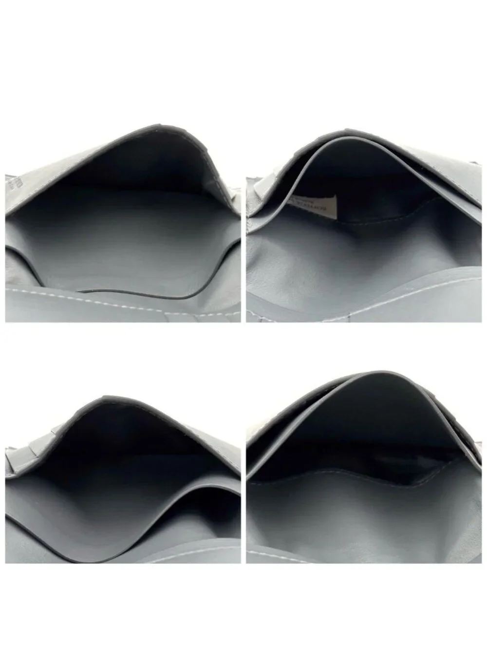 Bottega Veneta Bifold Wallet Cassette Gray Small